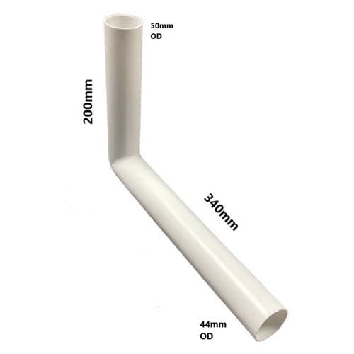 Unitop Concealed Cistern Flush Valve Pipe 340mm BSPFLUSHPIPE