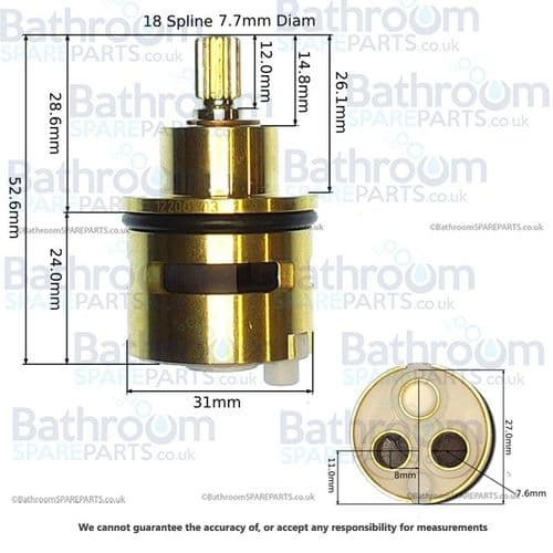 Vado Altitude Diverter Cartridge FL-802-33/2MX