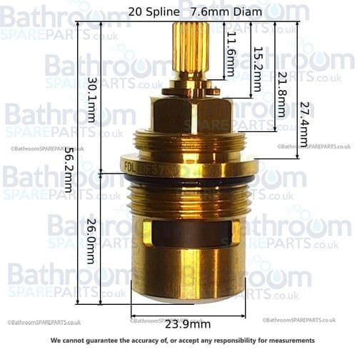 Vado Altitude Tablet Flow Clockwise Close Cartridge TAB-002A-3/4