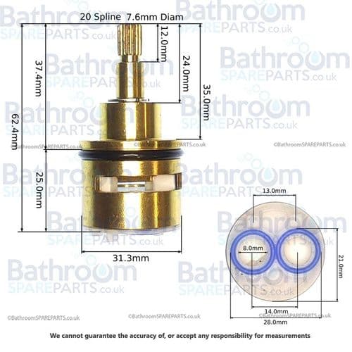 Vado Celsuis DIVERTER CARTRIDGE: CEL-001G-V2-DIV