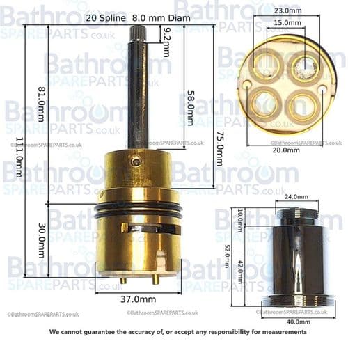 Vado Diverter Catridge CEL-001F-V2-DIV