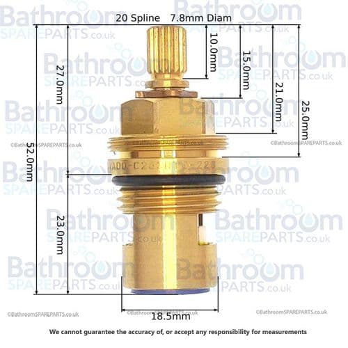 Vado Flow On Off Cartridge C-203-RTC
