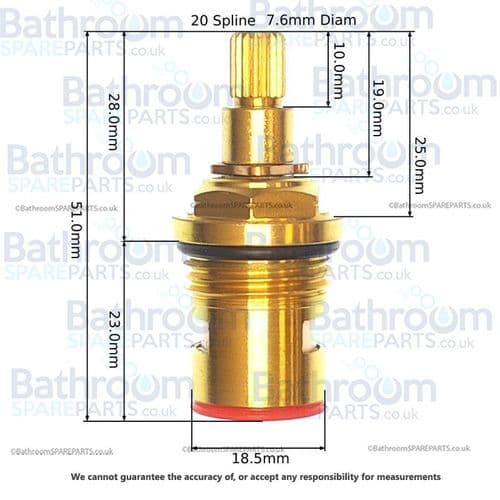 Victorian Plumbing Milan On/Off Cartridge EG-LY-17A/ONOFF