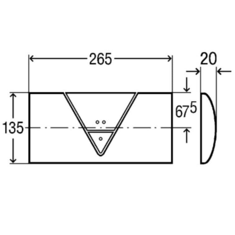 Viega Life1 Chrome Plate Flush Plate Set VI721893