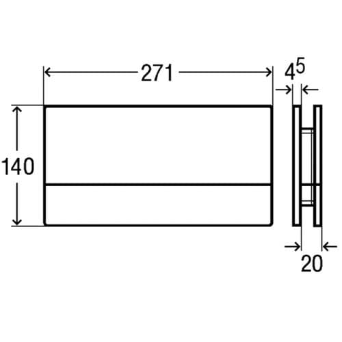 Viega Visign Chrome Plated Aluminium Flush Plate 597 368