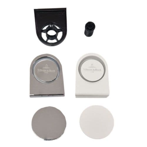 Villeroy and Boch Drain Set OBR Chrome/White UPWAS0006