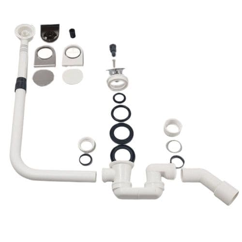 Villeroy and Boch Drain Set OBR Chrome/White UPWAS0006