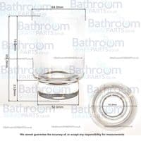 Villeroy & Boch  Bellevue Replacement Glass Tumbler 08.90.00.002.84
