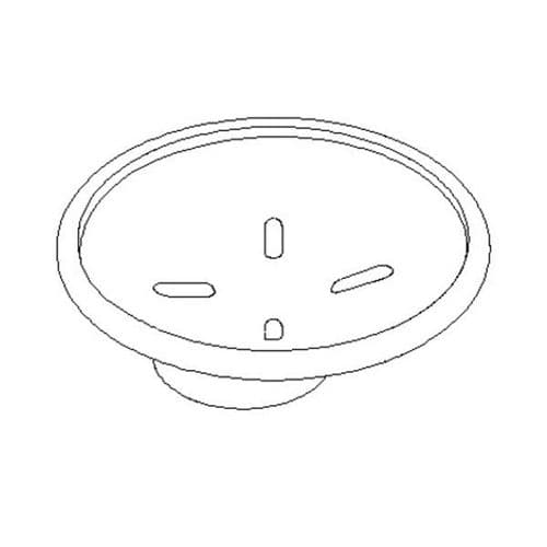 Villeroy & Boch Circle Soap Dish ONLY used with 82.410.890 code: 08.90.01.005.84