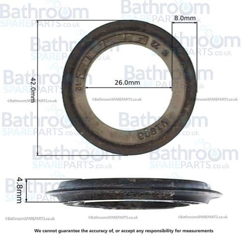 Villeroy & Boch Drain Plug UPCOM0011 Washer For Bath System UPCOM0012