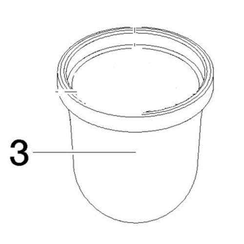 Villeroy & Boch Hype/Circle Glass Bowl ONLY form Toilet/Brush set 08.90.04.000.82