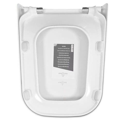 Villeroy & Boch Joyce Soft Close Quick Release Toilet Seat & Cover White 9M52S101