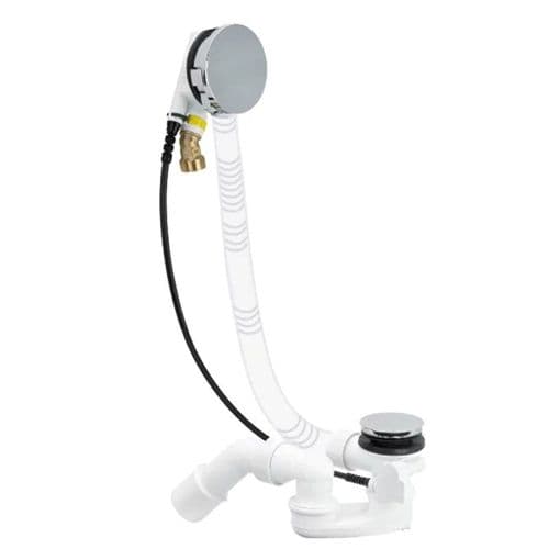 Villeroy & Boch Multiplex Trio Outlet/overflow Fitting with Water Inlet Chrome U90600361