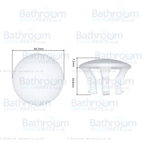 Villeroy & Boch Overflow Cap In Star White 79010096