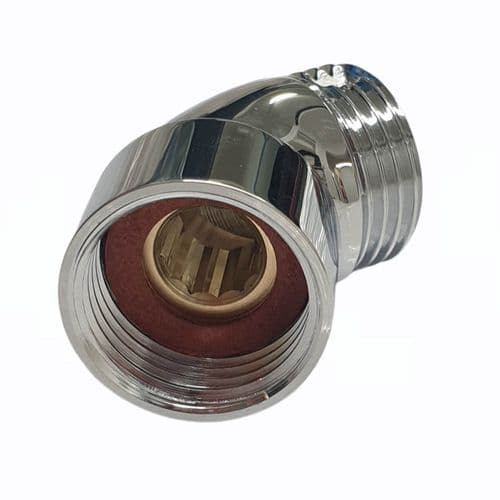 Villeroy & Boch Square Chrome 35 Degree Elbow Joint 2841197000