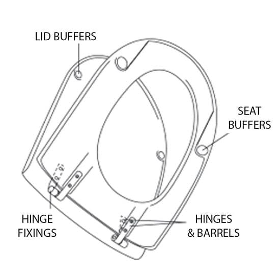 Villeroy & Boch Toilet Seat Spares By Model