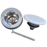 Villeroy & Boch White Ceramic Push-Open Basin Waste 8L033401
