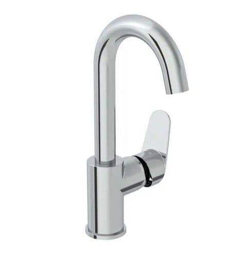 Vitra Flow Round Basin Mixer Tap With Swivel Spout A43152