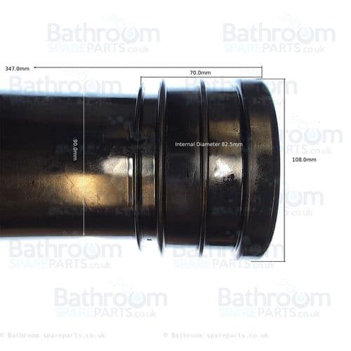 Vitra Straight Horizontal Outlet Pipe 345mm 436448YP