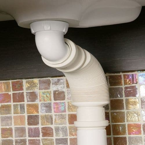 Wirquin Basin Furniture Slimline Trap - White 31560006