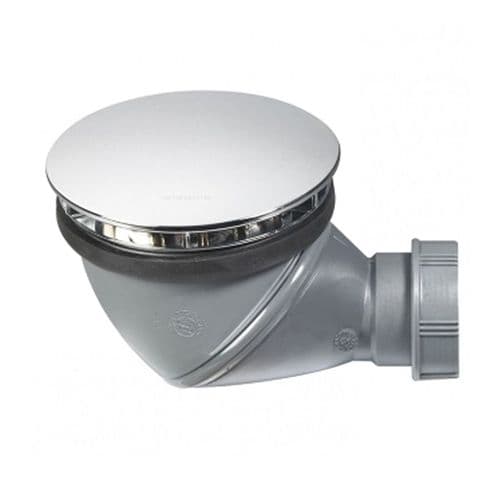 Wirquin James 90mm Chrome Plated Shower Waste with Solvent Weld Outlet 34230701