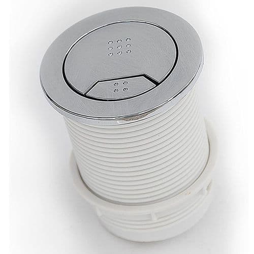 Wirquin Kayla Pneumatic Dual Flush 72mm Button in Chrome SYG610CP