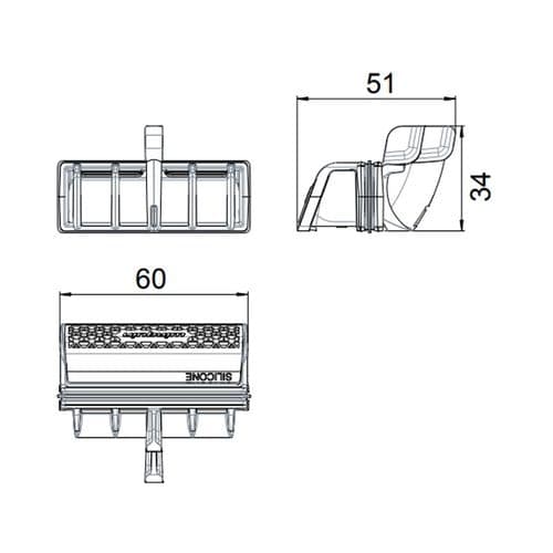Wirquin Shower Waste Replacement Slimline Filter & Membrane 30723382