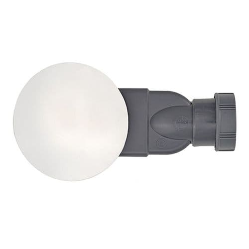 Wirquin Slim 90mm Shower Waste with Metal Dome and Membrane Seal 30120190
