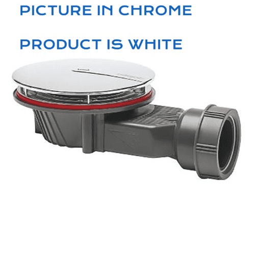 Wirquin Slim+ 90mm White Plated ABS Dome 30724966