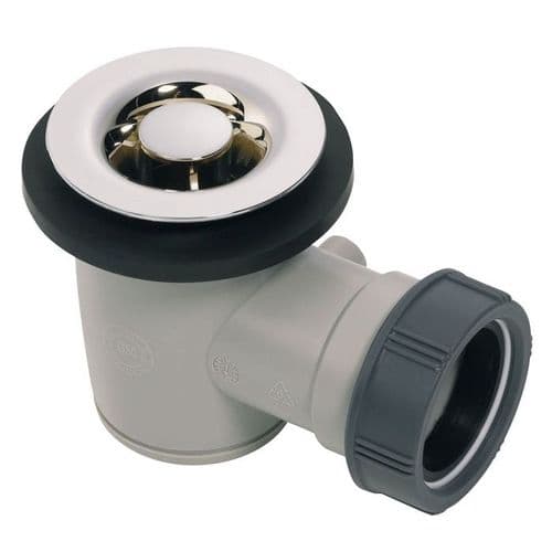 Wirquin Tourbillon 50mm ABS Chrome Plated Shower Waste with Compression Outlet 34020201