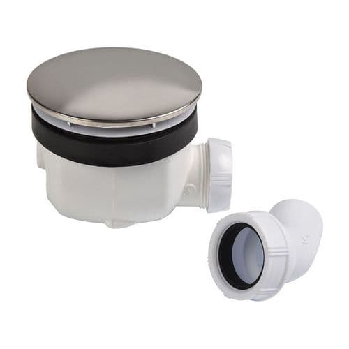 Wirquin Twisto 90mm Chrome Plated Shower Waste 34070501