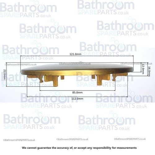 Wirquin Twisto Dome Only Brushed Brass 30120782