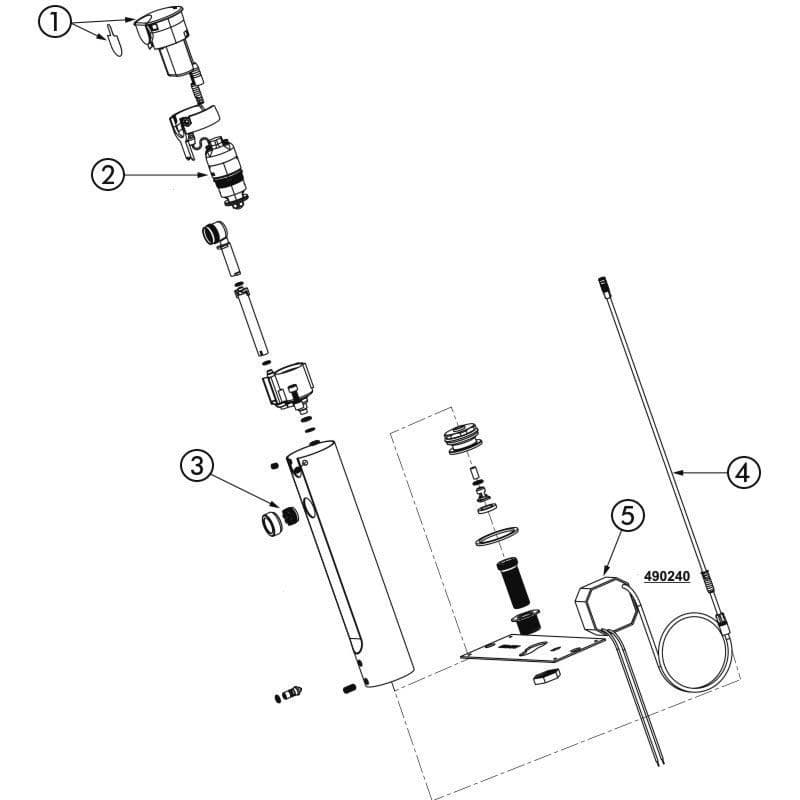 Delabie Tempomatic 4 Wall Mounted Electronic Basin Tap 443500 Spare Parts