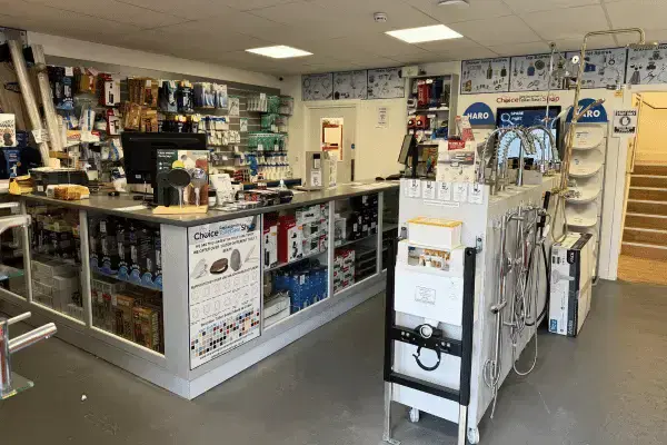 Interior of the Bathroom Spare Parts trade counter in Hoddesdon