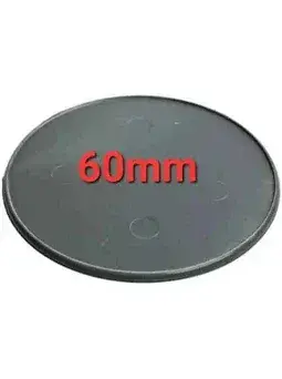 5 x 60mm Round Lipped Bases