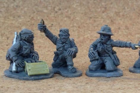 Viet Cong mortar team. 28mm