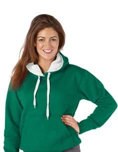 Adult Ultimate Contrast Kelly Green / White Hoodie - Design Your Own from