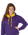 Adult Ultimate Contrast Purple / Sunflower Hoodie - Design Your Own from