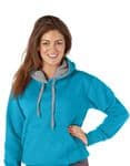 Adult Ultimate Contrast Turquoise / Grey Hoodie - Design Your Own from