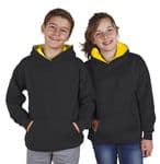 Children's Ultimate Contrast Black / Sunflower Hoodie Design Your Own from
