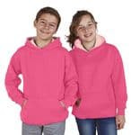 Children's Ultimate Contrast Honeysuckle / Pink Hoodie Design Your Own from