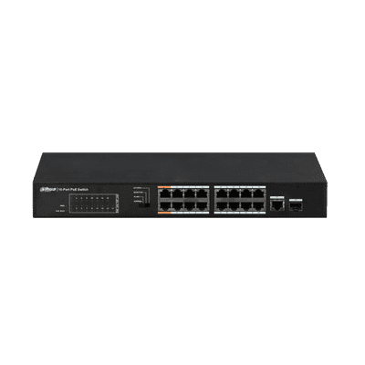 Dahua 16-port Managed 10/100Mbps PoE Rackmount switch