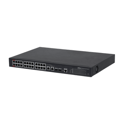 Dahua 24-port Managed 10/100Mbps PoE Rackmount switch
