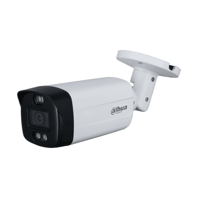 Dahua TiOC 5MP CVI Bullet, Active Deterrent,   40M white light, 3.6mm lens, mic