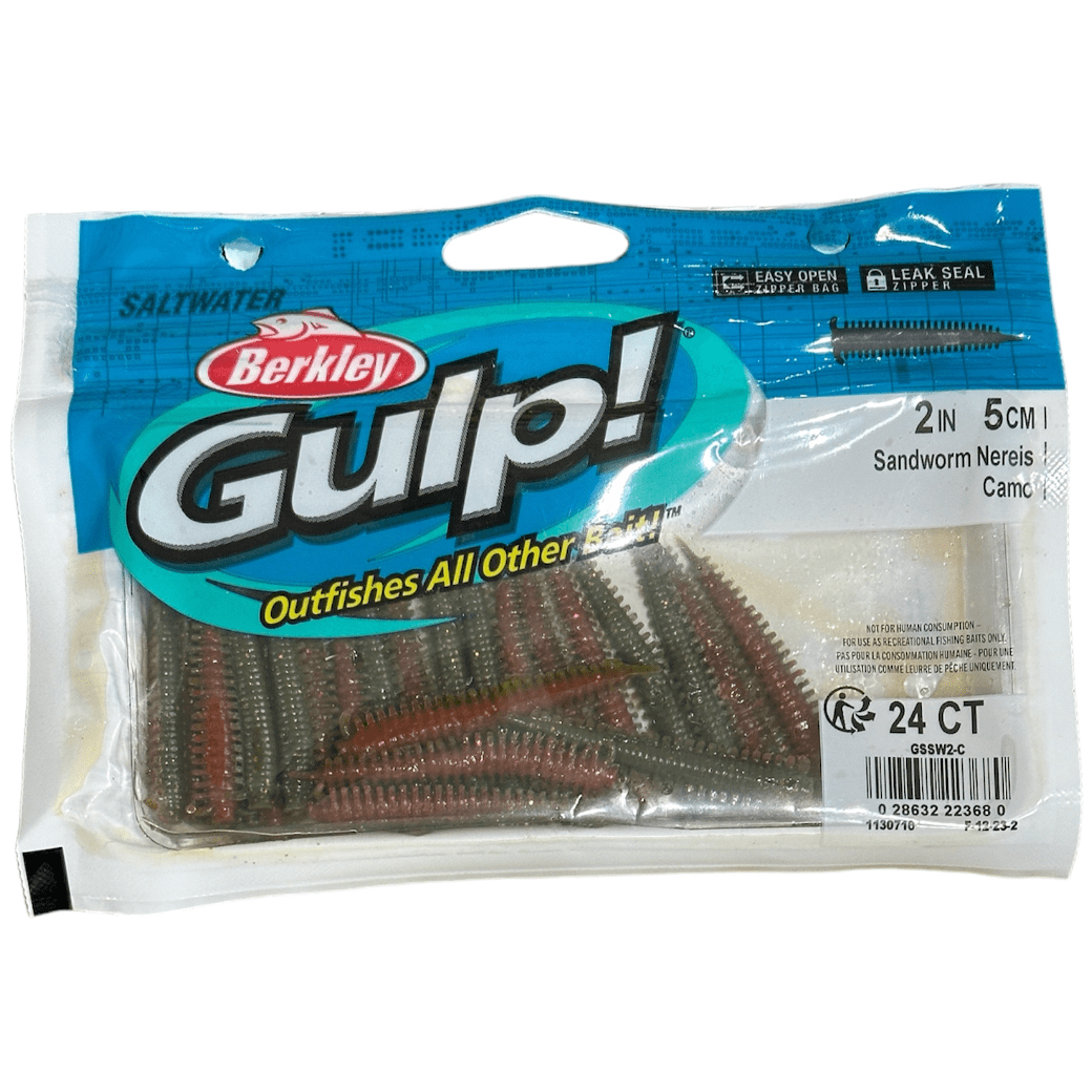 Appât Souple Eau Salée 10cm Berkley Gulp!® Saltwater Fat Sandworm Appât Souple Eau Salée 10cm Berkley Gulp!® Saltwater Fat Sandworm