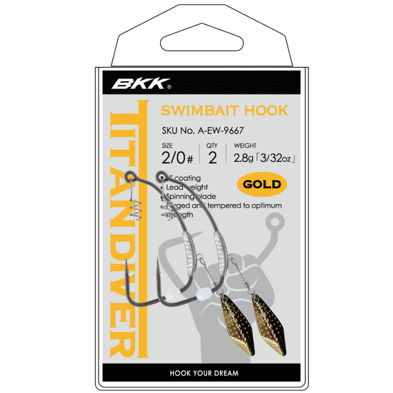 BKK Titan Diver Weighted Hooks