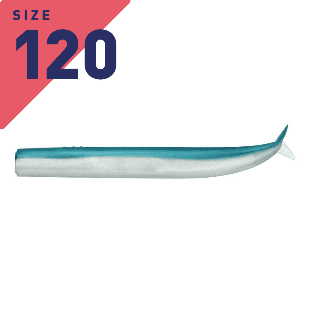 Leurres Fiiish Crazy Sand Eel No.2 12cm 5.5g - Perle Bleue, Pour Pêche Sportive En Mer, Lot De 3
