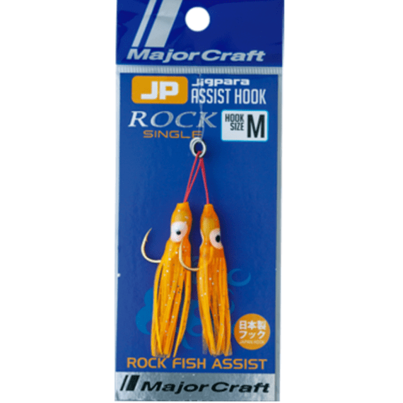 Major Craft Jigpara Assist Hooks - Single Orange