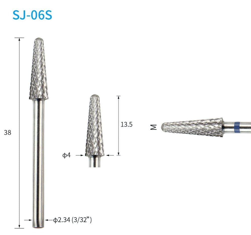 Carbide Large Corn Burr Diameter 4 mm M