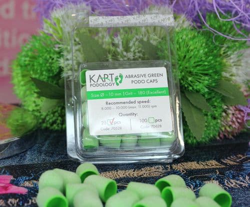 Kart Pedicure Podo Caps 10mm / gran 180